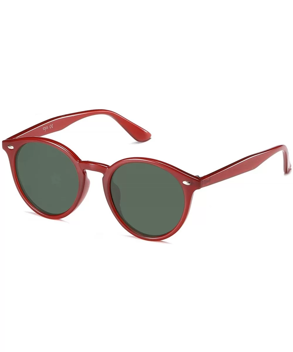 Classic Retro Round Polarized Sunglasses UV400 Mirrored Lens SJ2069 ALL ME - C218Q4AR78C $19.36 Round