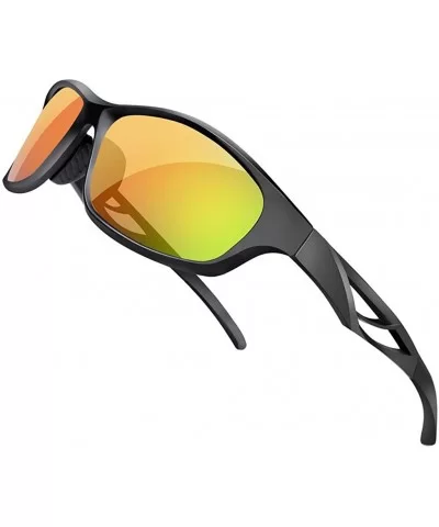 Aviator Sunglasses Polarized Professional Cycling - Red - CB18XNOISIU $49.88 Aviator