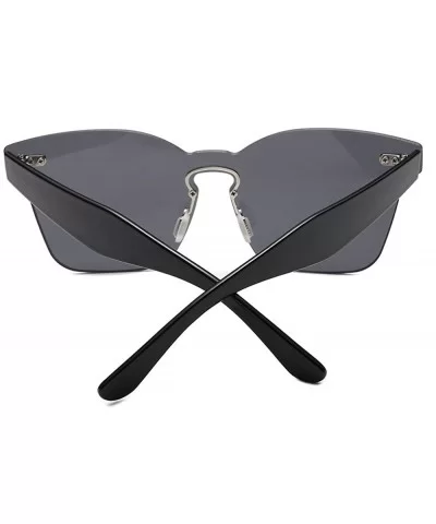 Women Unisex Fashion Chic Shades Acetate Frame UV Sun9134bk - CV18RR2KT96 $13.57 Sport