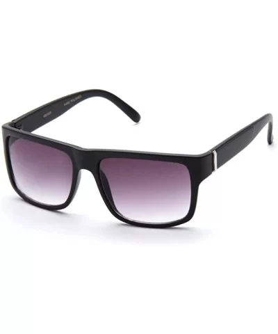 Kyra Men's Classic Stylish Squared Design Sunglasses in Black/Silver - CF11GIGJMND $12.08 Wayfarer