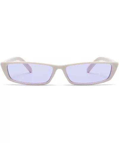 Fashion Vintage Rectangle Sunglasses Glasses - Purple - CK189OUD3CY $15.54 Square