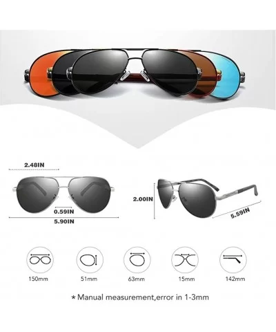 Designer Polarized Sunglasses Men Driving Coating Fishing Driving Eyewear Male Goggles UV400 - C9198O52E7W $21.02 Goggle