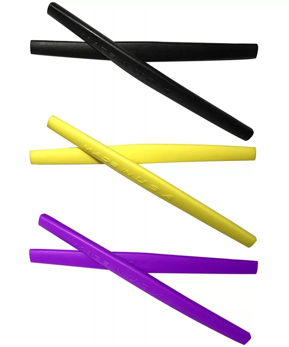 Replacement Silicone Leg Set Square Wire 2.0 Ear Socks Rubber Kit - Black/Yellow/Purple - CV189SM7IMN $42.28 Square