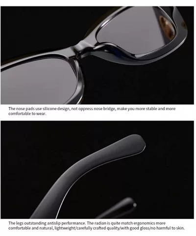 Retro Sunglasses Cat's Eye Miniature Narrow Sunglasses Suitable for Shopping - Driving and Leisure - CS18YIN2SHD $48.96 Goggle