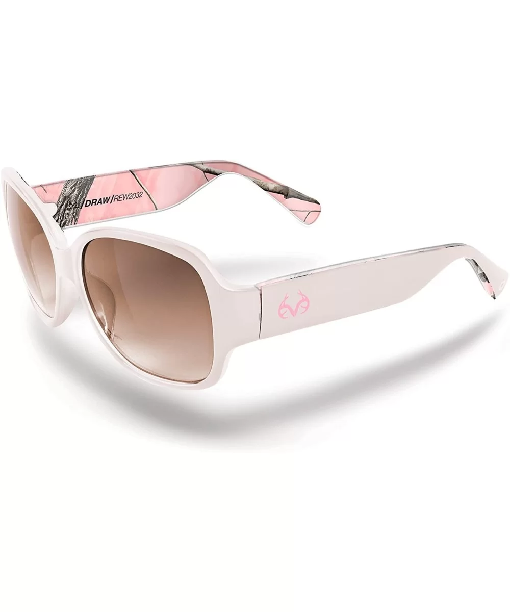 RealTree Womens Rack Sunglasses - Pearl/Pink - CS189KSIE7L $20.96 Round