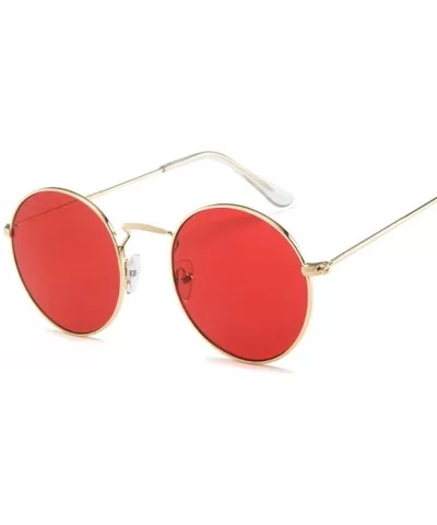 Vintage Classic Metal Round Sunglasses Women Small New Retro Red Orange Pink Clear Glasses Shades UV400 - CL199CGC4WC $44.16 ...