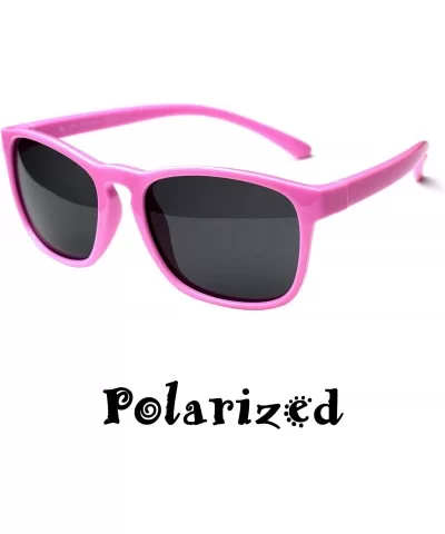 Vintage Silicone - Best First Sunglasses for Kids Age 4-7 Year. - Pink & Pink/Teal - C718YZCN3WS $14.78 Oval