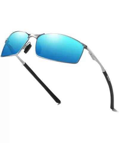 designe rcustom polarized sunglasses blue 2 5 - Silver&blue-2.5 - CQ18NNXT438 $41.93 Square