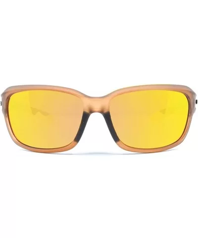 Ledge Golf Sport Riding Sunglasses - Crystal Tan - CZ18RX0RSR8 $21.90 Sport