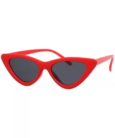 Vintage Mirror Cat Eye Sunglasses Women Fashion Brand Designer Luxury Small Cateye Sun Glasses for Female - C11900Z9DSA $28.7...