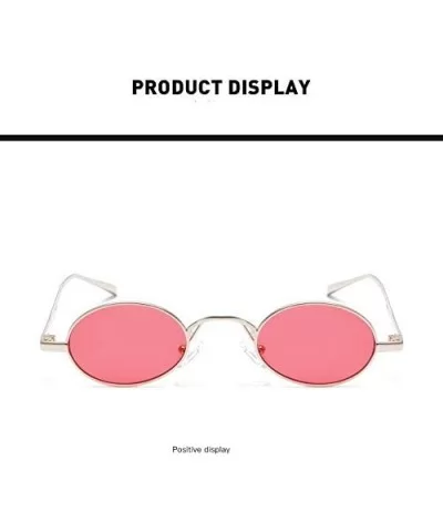 Retro Metal Small Frame Sunglasses- UV400 Lens Protection 42mm Fashion Glasses for Men Women Kids - Yellow - C118TLKTQO0 $11....