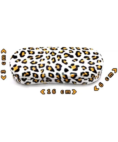 Glasses Case Hard Shell Leopard Print - Eyeglass Case For Men - Women - and Kids - Brown - CU12LNO5IZ5 $11.34 Aviator