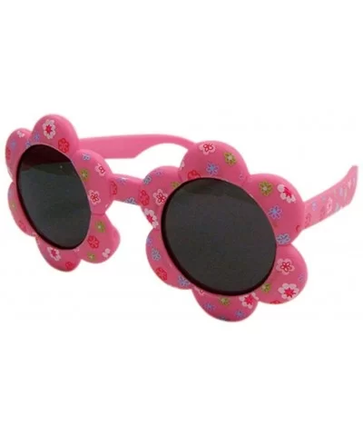 Fashion UV400 Sunglasses for Kids - Flower - Pink - C518D230R35 $18.75 Round