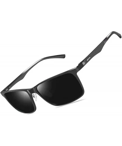 Mens Polarized Driving Sunglasses For Mens Women Al-Mg Metal Frame Lightweight Fishing Sports Outdoors - C418ZD0XHLA $39.05 Oval
