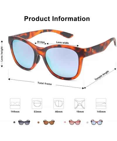 Womens Sport Polarized Sunglasses Square TR90 Frame UV400 Lenses SJ2089 - CT194XT0RL9 $24.19 Square