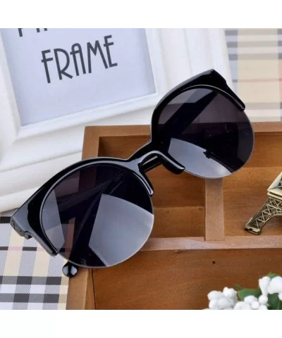 Oculos De Sol Feminino Fashion Retro Super Round Circle Glasses Cat Eye Women's Sunglasses UV400 Goggles - Tea - CM197Y7OEWW ...