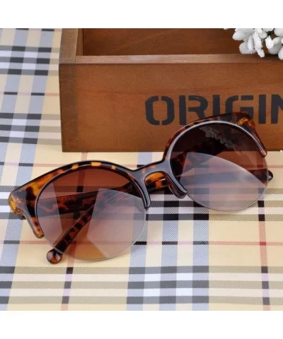 Oculos De Sol Feminino Fashion Retro Super Round Circle Glasses Cat Eye Women's Sunglasses UV400 Goggles - Tea - CM197Y7OEWW ...