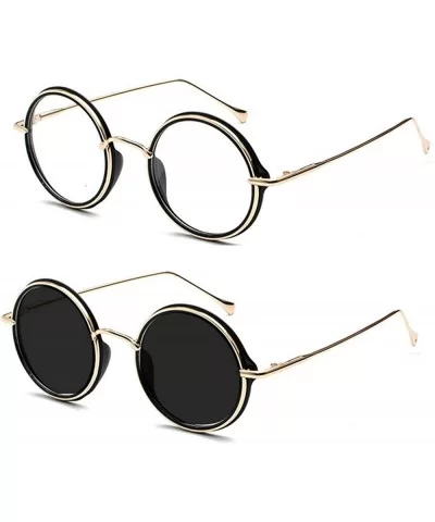 Transition Sunglasses Photochromic myopia Eyeglasses Finished Women Round Computer Optical Glasses Frame - CC198CNLH3Z $29.39...