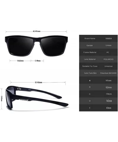 Sport Polarized Sunglasses Men Outdoor Driving Sun Glasses For men Fashion Male Eyewear - CZ1922KWZ5R $20.03 Square