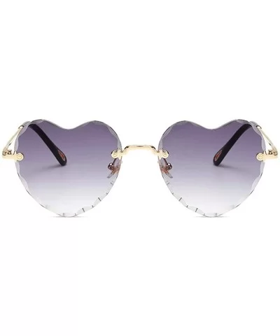 2018 Love Heart Sunglasses Women Fashion RimlSun Glasses Cute Sexy Gradient UV400 Party - C6 - CP197Y796ZD $28.14 Oversized