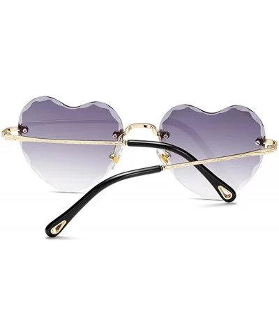 2018 Love Heart Sunglasses Women Fashion RimlSun Glasses Cute Sexy Gradient UV400 Party - C6 - CP197Y796ZD $28.14 Oversized