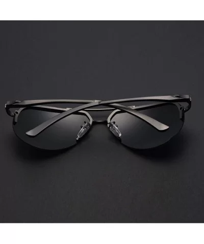 Men's Polarized Sunglasses Metal Alloy Driving Glasses 100% UV400 Protection Goggles Eyewear Pilot - C5197A2RUZH $53.03 Goggle