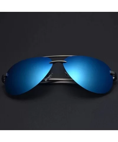 Men's Polarized Sunglasses Metal Alloy Driving Glasses 100% UV400 Protection Goggles Eyewear Pilot - C5197A2RUZH $53.03 Goggle