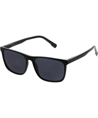 Highbrow Square Hideaway Bifocal Sunglasses- Black- 56 mm + 2 - C118X83IORD $38.18 Square