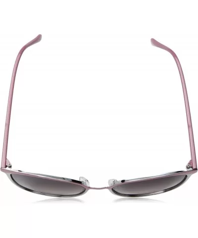 Women's LD244 Round Sunglasses - Silver Rose - 60 mm - CZ180NM2C9H $65.82 Round