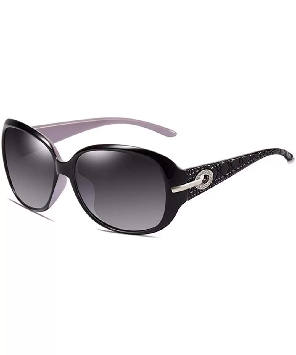 Women's Polarized Sunglasses Classic Driving with Drill Insert Anti-ultraviolet - E - C418Q9E4O9O $42.79 Oversized