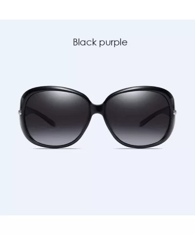 Women's Polarized Sunglasses Classic Driving with Drill Insert Anti-ultraviolet - E - C418Q9E4O9O $42.79 Oversized