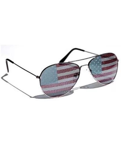 American Flag Aviator Sunglasses /OV - CS11E792QHH $12.18 Aviator