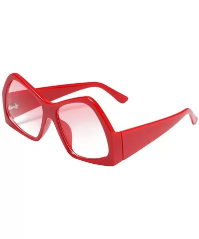 Sunglasses Sports Eyewear Outdoors Plastic Eyeglasses - Red - CB18QQDGUKG $13.96 Sport