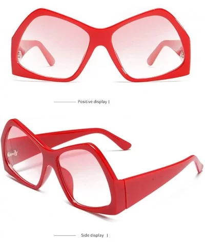 Sunglasses Sports Eyewear Outdoors Plastic Eyeglasses - Red - CB18QQDGUKG $13.96 Sport