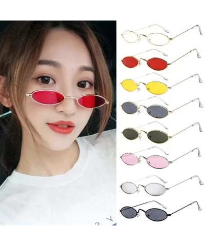 Vintage Sunglasses Outdoor Eyewear Protection - B - CN18YL2K6DU $7.49 Oval