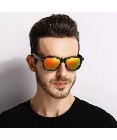 Aviator Polarized Sunglasses for Men - UV 400 Protection - Lightweight Designer Retro Eyeglasses - Color 2 - C818QIU2QGK $13....