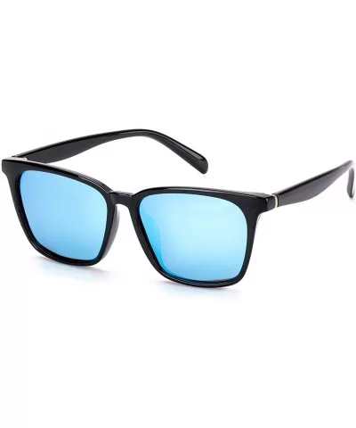 Unisex Mirrored Sunglasses Polarised - Retro Style Design UV400 Protection Eyewear for Men Women - CJ19207ZC4A $15.29 Sport