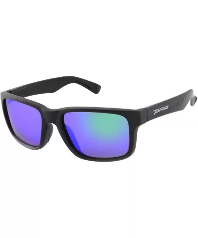 Beachcomber Polarized Wayfarer Sunglasses- Rubberized Matte Black- 55 mm - CM17YD7CNAE $68.81 Sport