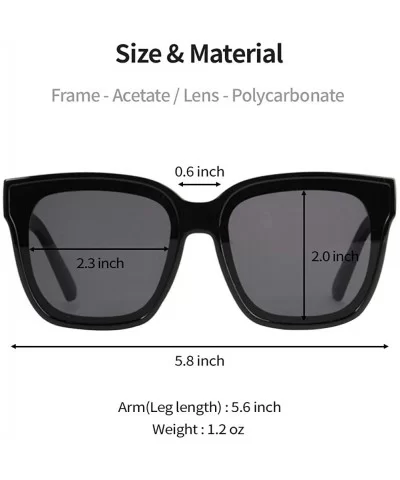 Bold Oversize Horned Rim Flat Lens Sunglasses IL1035 - White/ Black - CV18YADCAGC $17.27 Square