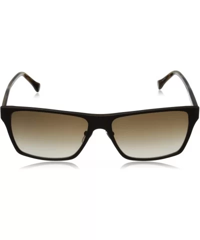 Men's Hughes Rectangular Sunglasses - Matte Brown/Brown Gradient - C311T9LDJXN $69.03 Oval