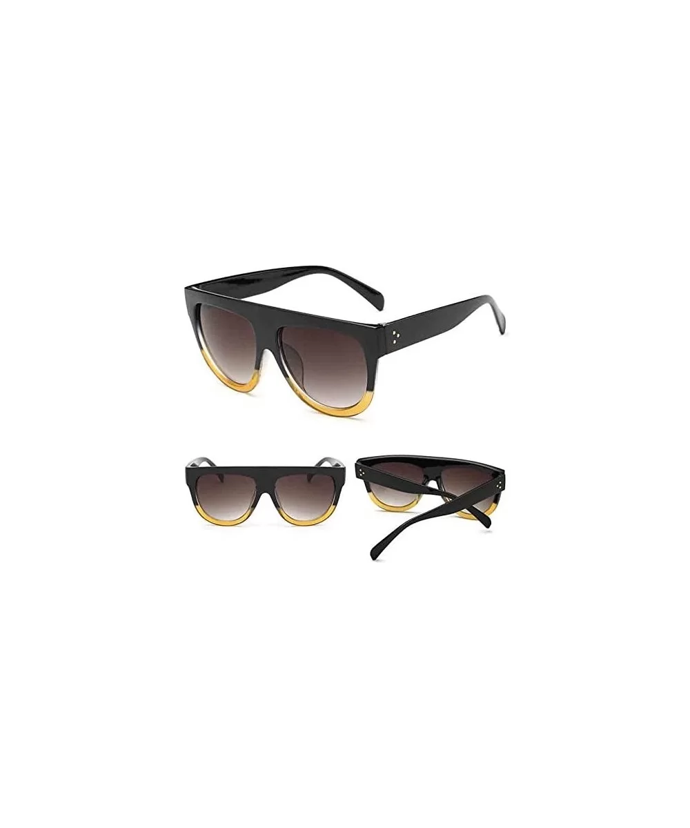 Oversize Polarized Sunglasses Protection - B - CA19752725Y $11.23 Rimless