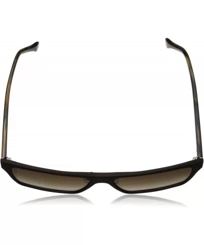 Men's Hughes Rectangular Sunglasses - Matte Brown/Brown Gradient - C311T9LDJXN $69.03 Oval