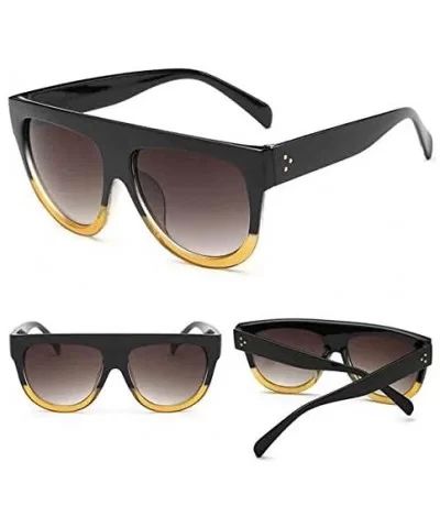 Oversize Polarized Sunglasses Protection - B - CA19752725Y $11.23 Rimless