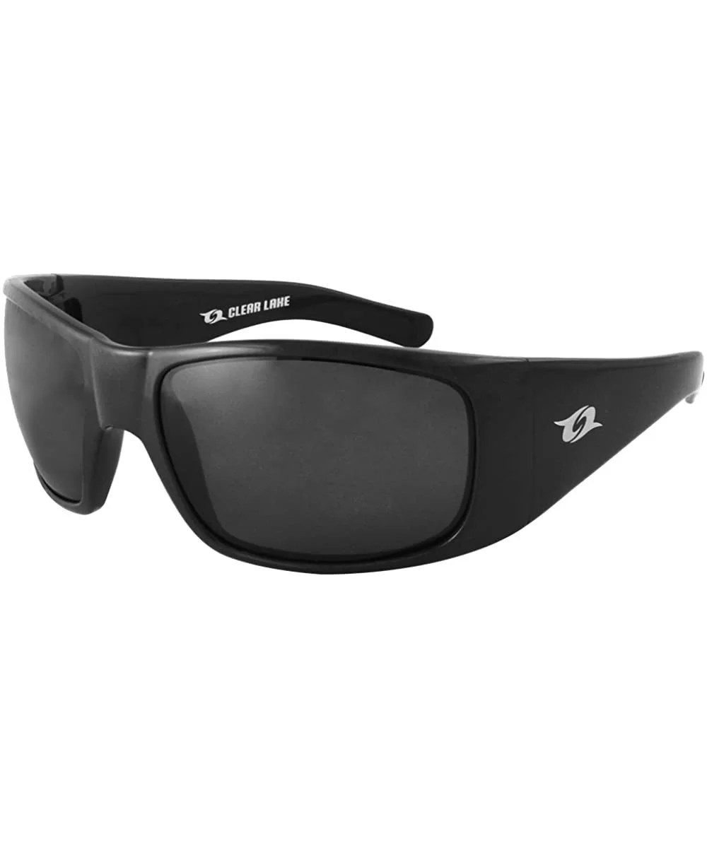 Polarized Sports Sunglasses for Men Women Fishing Running Hiking Running Cycling - Black - CW12NDYTBS4 $27.57 Wrap