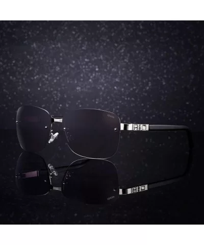 Sunglasses Women Designer Brand Luxury Rimless Retro Sunglasses Pink Mirror - C4 - CY18W0GT934 $54.04 Rimless