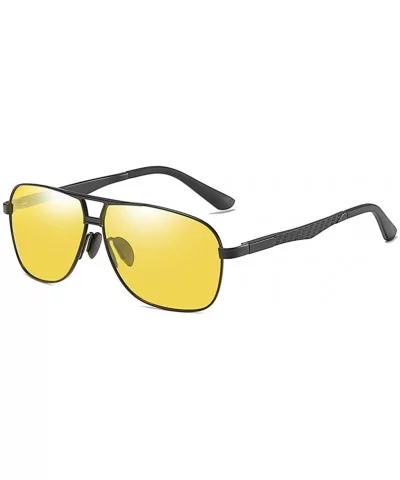 Sunglasses Polarized Antiglare Anti ultraviolet Travelling - Yellow - CL18WNUK0KZ $45.44 Square