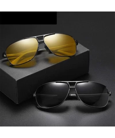 Sunglasses Polarized Antiglare Anti ultraviolet Travelling - Yellow - CL18WNUK0KZ $45.44 Square