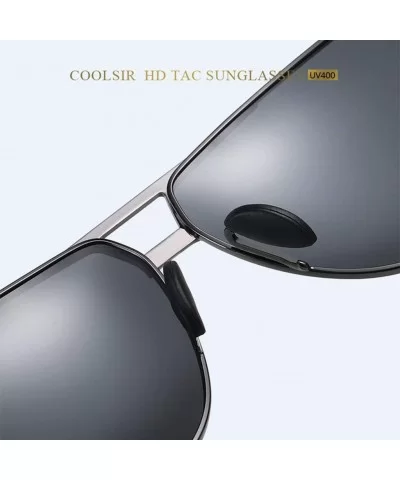 Sunglasses Polarized Antiglare Anti ultraviolet Travelling - Yellow - CL18WNUK0KZ $45.44 Square