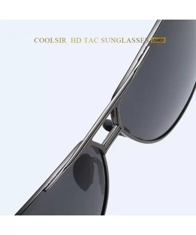 Sunglasses Polarized Antiglare Anti ultraviolet Travelling - Yellow - CL18WNUK0KZ $45.44 Square