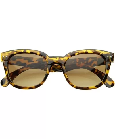 Designer Inspired Bold Thick Frame Fashion Horn Rimmed Style Sunglasses (Tortoise) - CH117Z4R7CP $14.30 Wayfarer